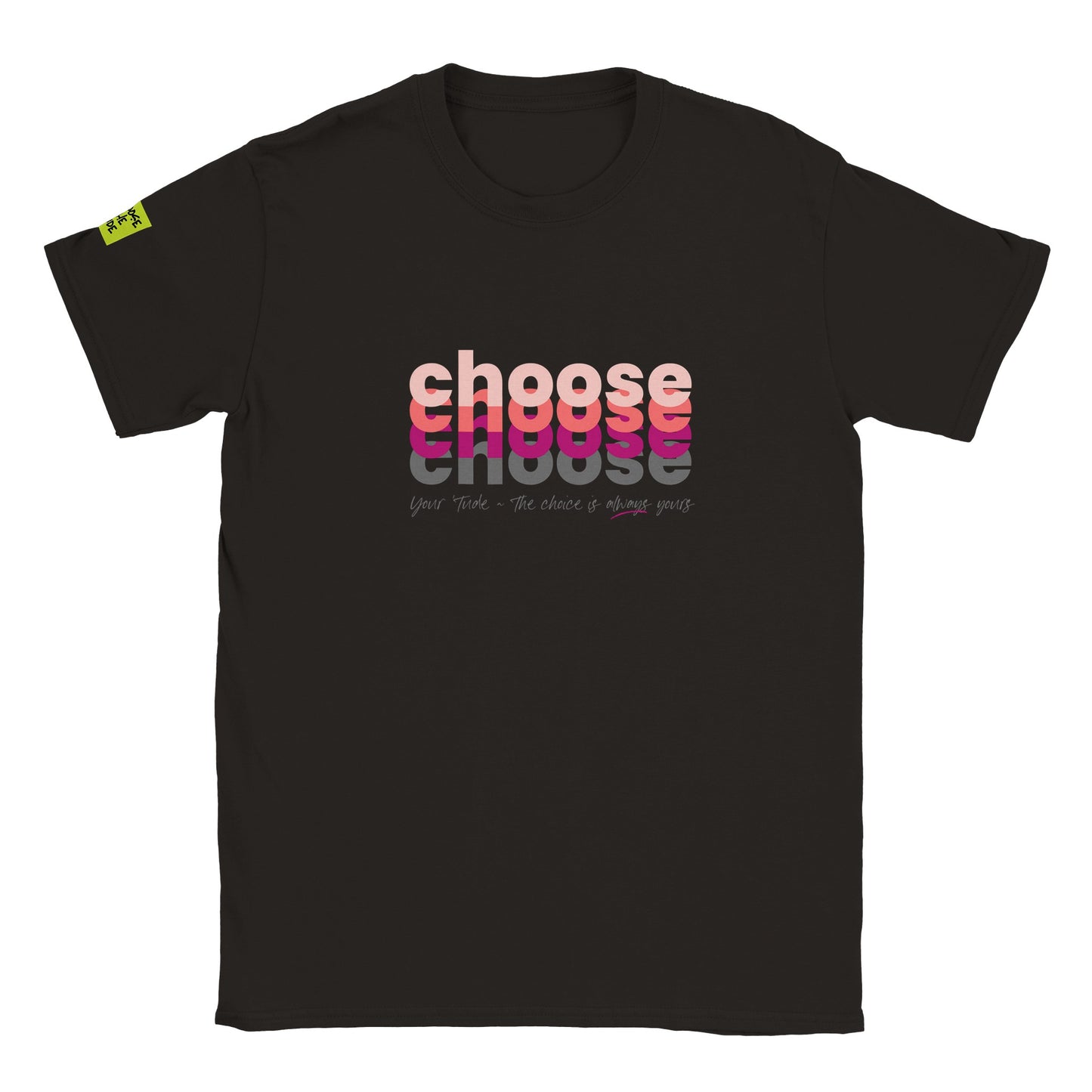 Choose Pink Classic Kids Crewneck T-shirt