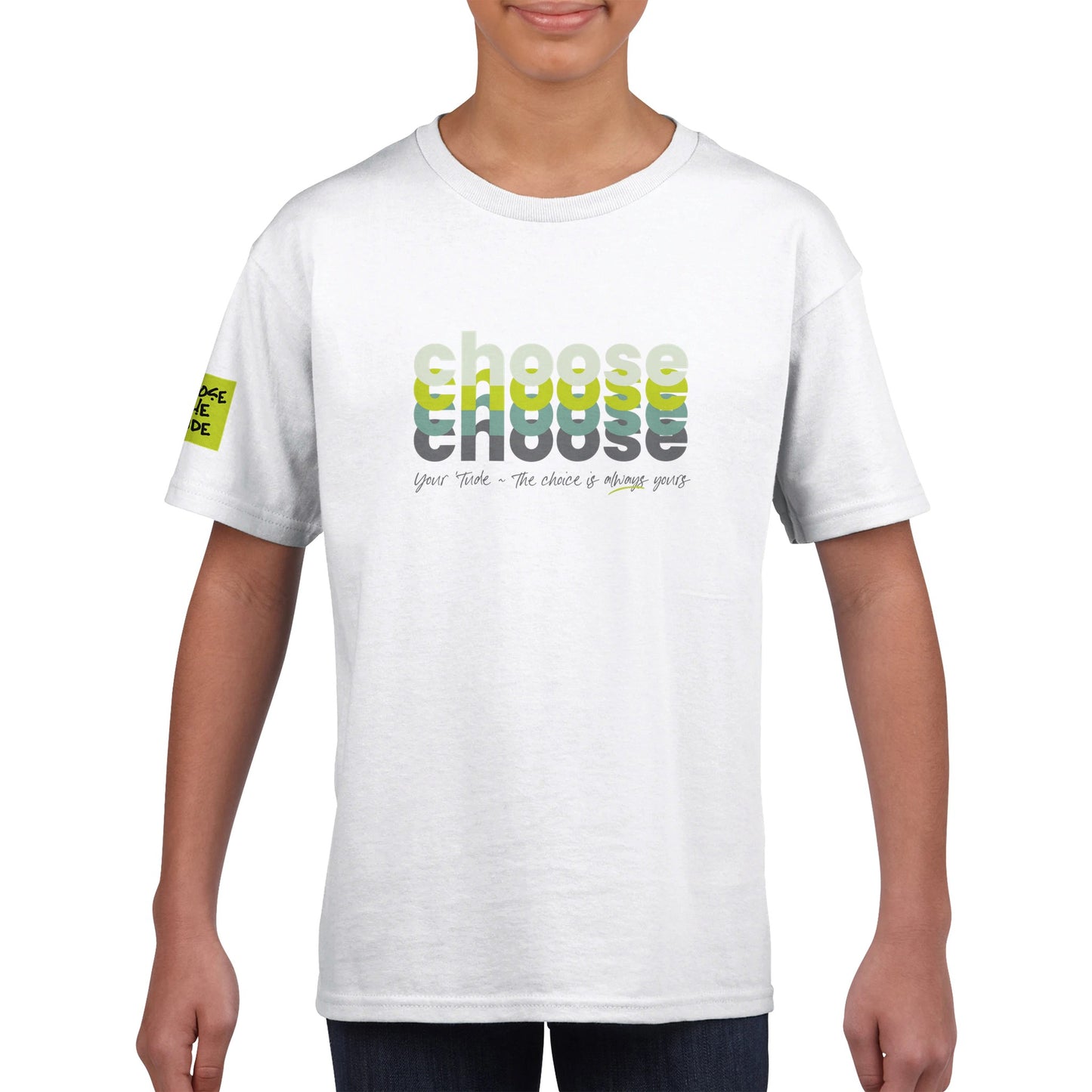 Choose Green Classic Kids Crewneck T-shirt