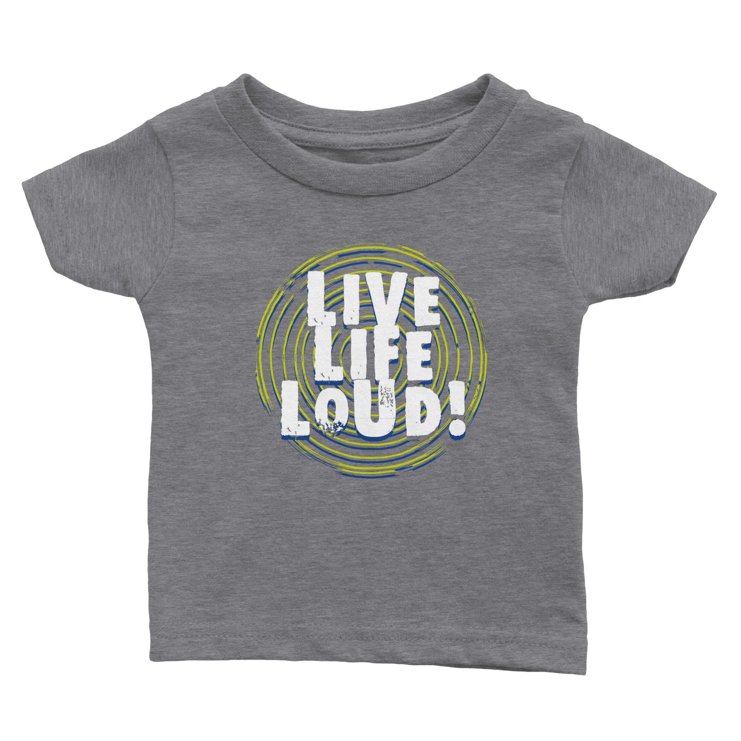 Live Life Loud Green Classic Baby Crewneck T-shirt