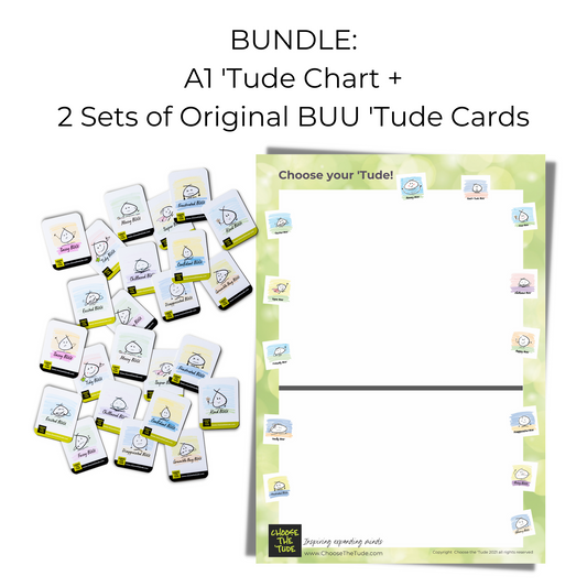 Bundle: A1 'Tude Chart + Original BUU 'Tude Cards